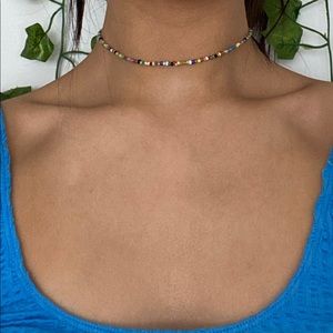 Handmade beaded choker
